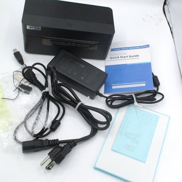 BPXX Bluetooth Thermal Label Printer 4X6" With Power Adapter & Accessories Easy - Picture 1 of 6